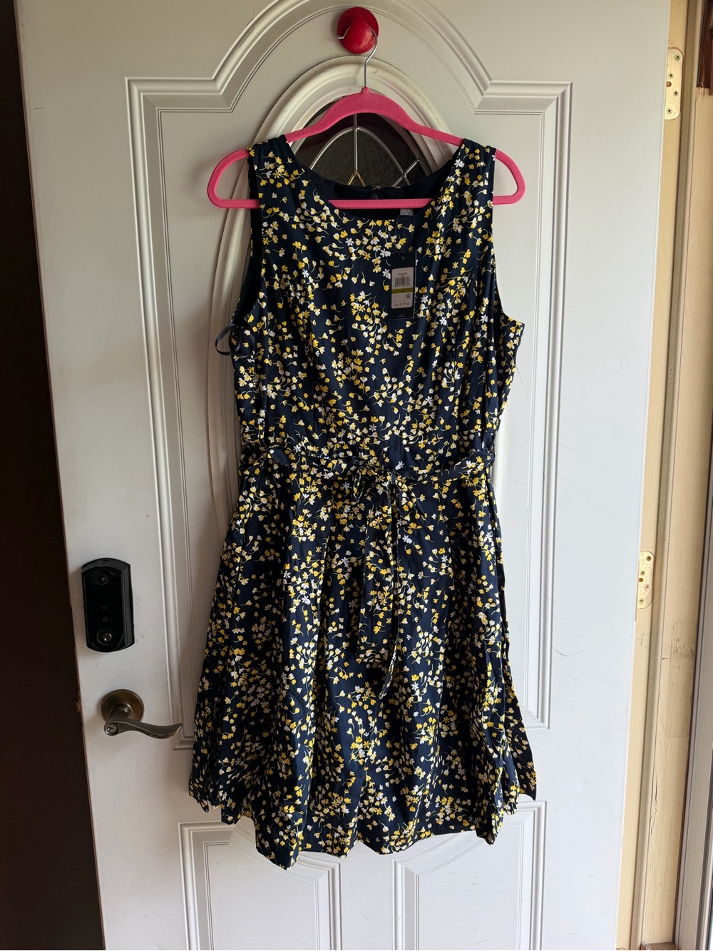 Tommy Hilfiger Navy Dress with Yellow Floral Print